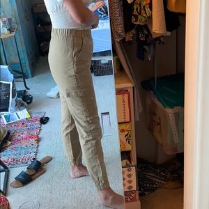 Cargo jogger khaki pants